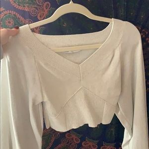 Cropped Knit Sweater